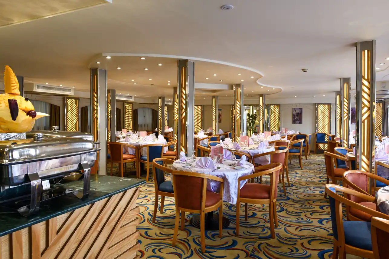 Restaurant aboard the Nile Treasure Nile Cruise Nile cruise